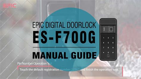 epic es f700g manual